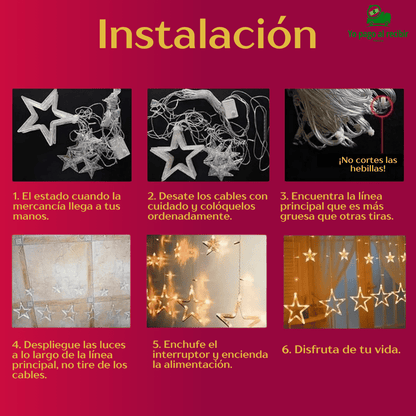 LUCES ESTRELLAS NAVIDAD