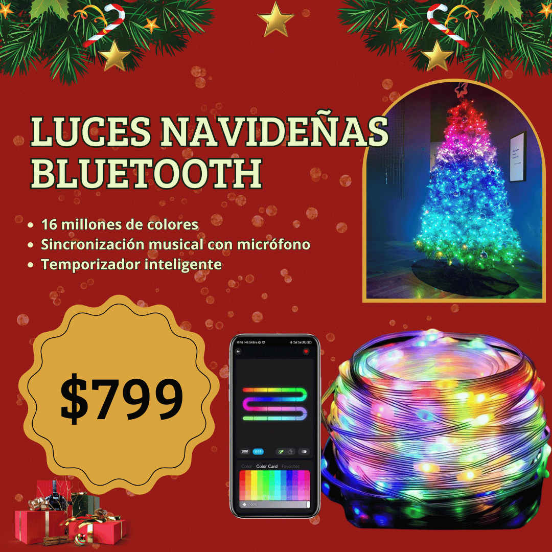 Luces Navideñas Bluetooth