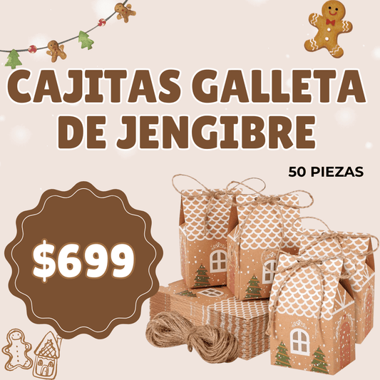 CAJITAS DE REGALO GALLETA DE JENGIBRE