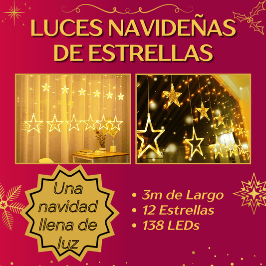 LUCES ESTRELLAS NAVIDAD