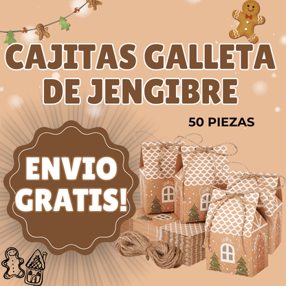 CAJITAS DE REGALO GALLETA DE JENGIBRE