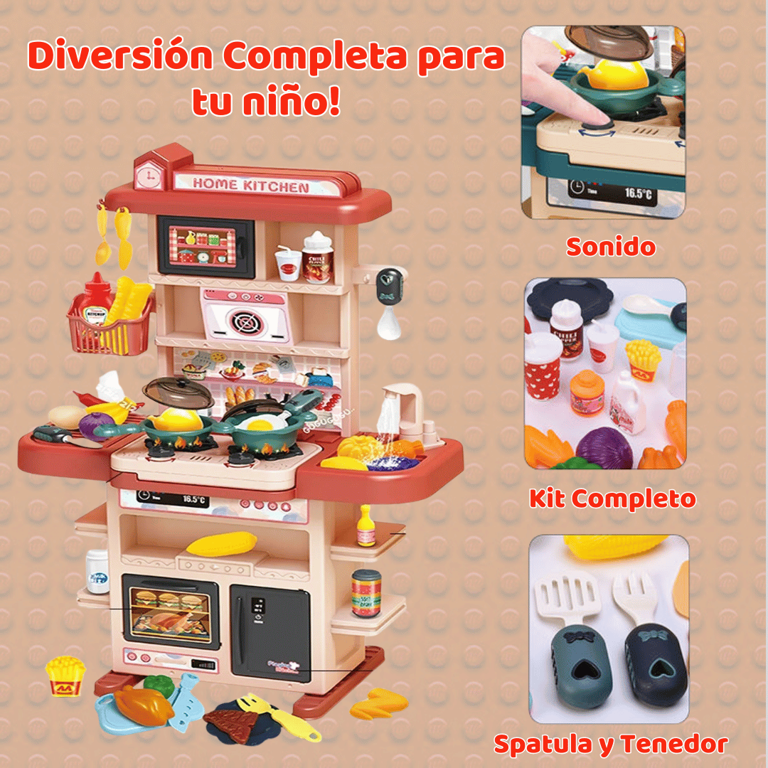 JUGUETE COCINA PARA NIÑOS 43 PIEZAS