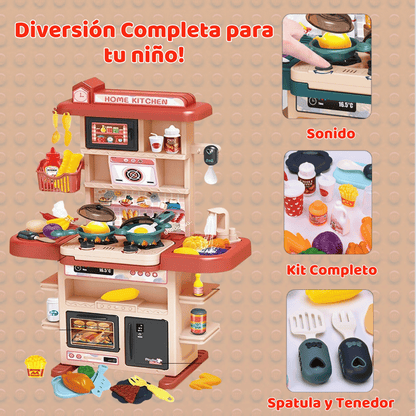 JUGUETE COCINA PARA NIÑOS 43 PIEZAS