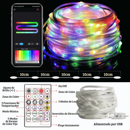 Luces Navideñas Bluetooth