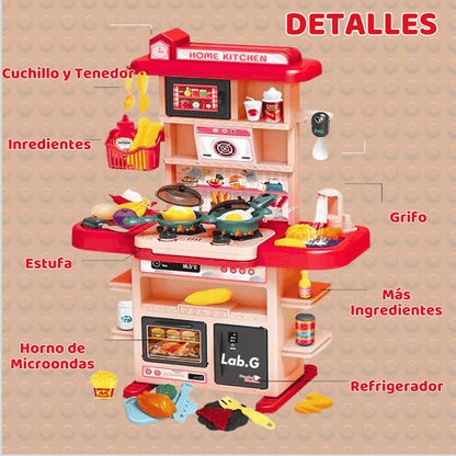 JUGUETE COCINA PARA NIÑOS 43 PIEZAS